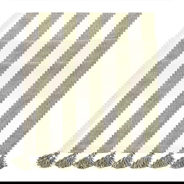 Walton & Co Olive Wide Stripe Table Runner 40x180cm