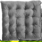 Le Chateau Velvet Seat Pad Silver