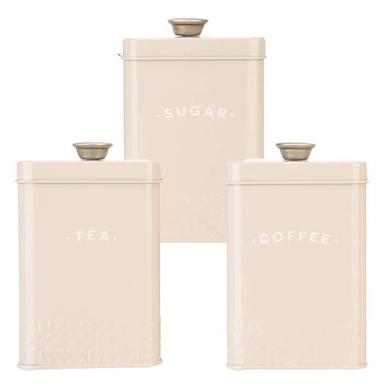 Artisan Street Tea, Coffee & Sugar Storage Canisters