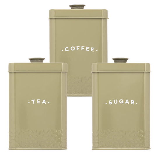 Artisan Street Moss Tea, Coffee & Sugar Storage Canisters