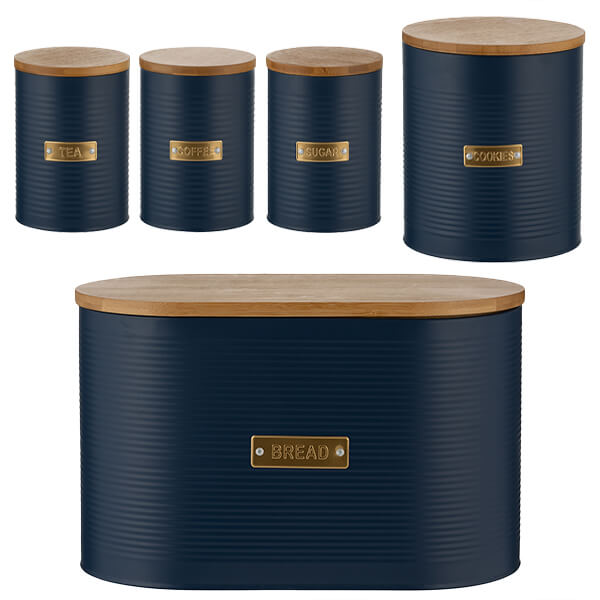 Typhoon Otto Navy 5 Piece Kitchen Storage Set