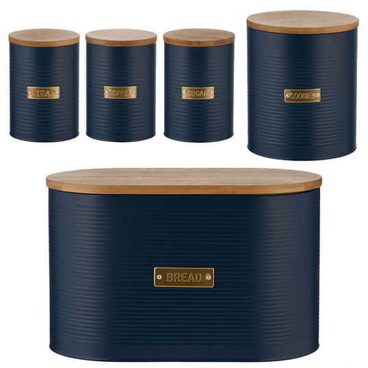 Typhoon Otto Navy 5 Piece Kitchen Storage Set