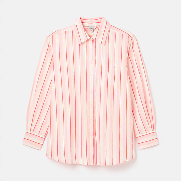Joules Pink Stripe Amilla Cotton Shirt