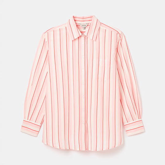 Joules Pink Stripe Amilla Cotton Shirt