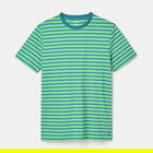 Joules Mens Green Blue Stripe Boathouse Stripe T-Shirt