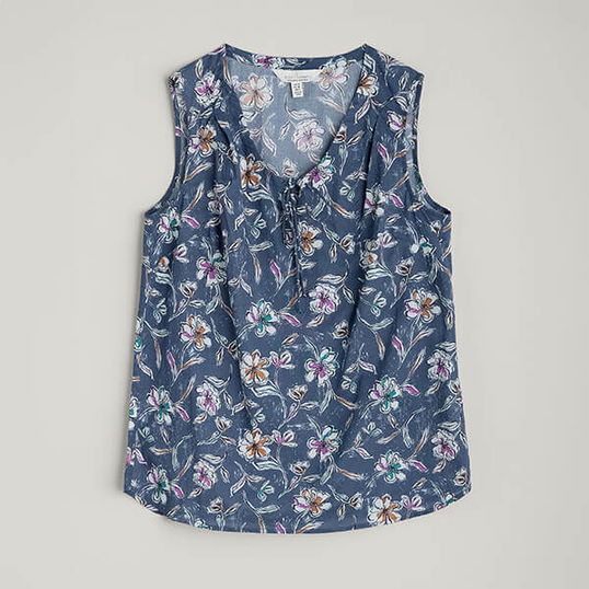 Seasalt Cobbs Well Top Linework Floral Pool