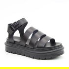 Heavenly Feet Black Saffron Chunky Sandals