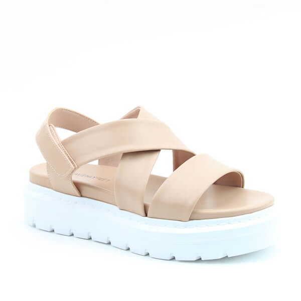 Heavenly Feet Nude Fallon Sandals