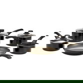 Judge Essentials Radiant 5 Piece Non Stick Saucepan Set Black