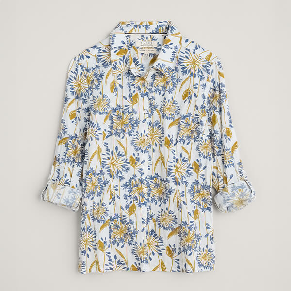 Seasalt Larissa Shirt Agapanthus Lino Chalk