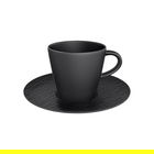 Villeroy & Boch Manufacture Rock Noire Coffee Cup & Saucer
