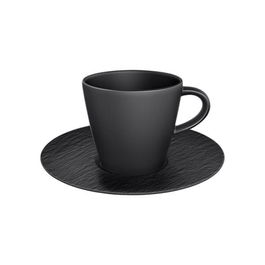 Villeroy & Boch Manufacture Rock Noire Coffee Cup & Saucer