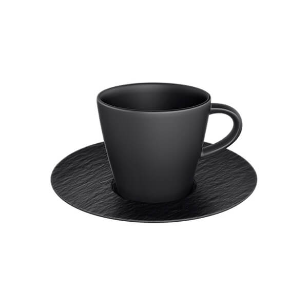 Villeroy & Boch Manufacture Rock Noire Espresso Cup & Saucer