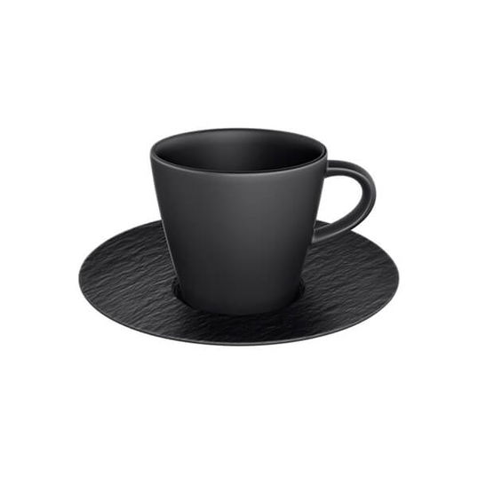 Villeroy & Boch Manufacture Rock Noire Espresso Cup & Saucer