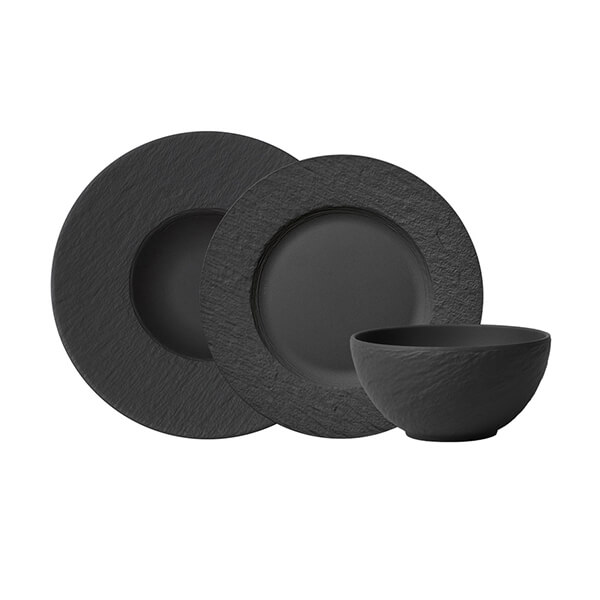 Villeroy & Boch Manufacture Rock Noire 6 Piece Starter Set