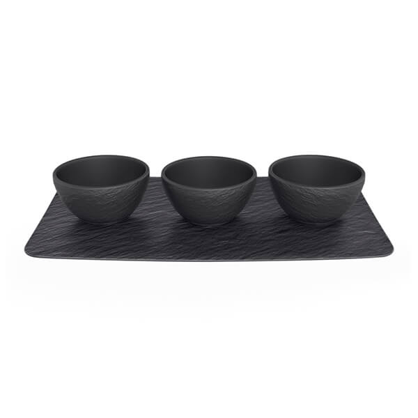 Villeroy & Boch Manufacture Rock Noire 4 Piece Serving Set