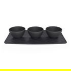 Villeroy & Boch Manufacture Rock Noire 4 Piece Serving Set