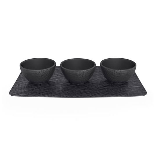 Villeroy & Boch Manufacture Rock Noire 4 Piece Serving Set