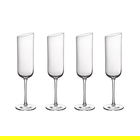 Villeroy & Boch New Moon Set of 4 Champagne Flutes