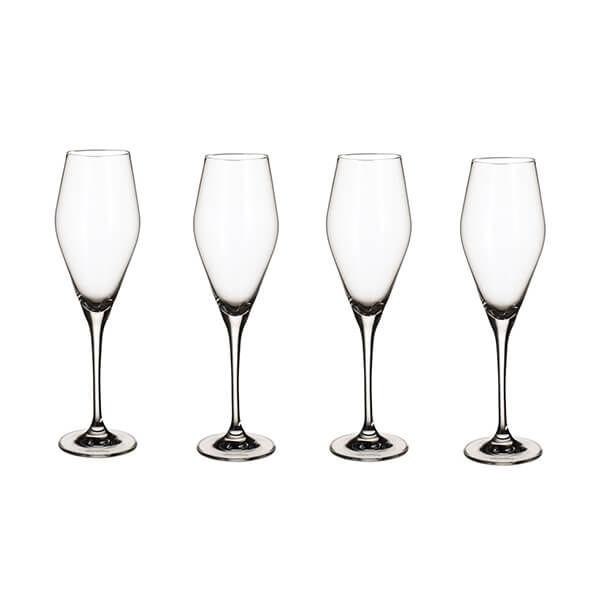 Villeroy & Boch La Divina Set of 4 Champagne Flutes