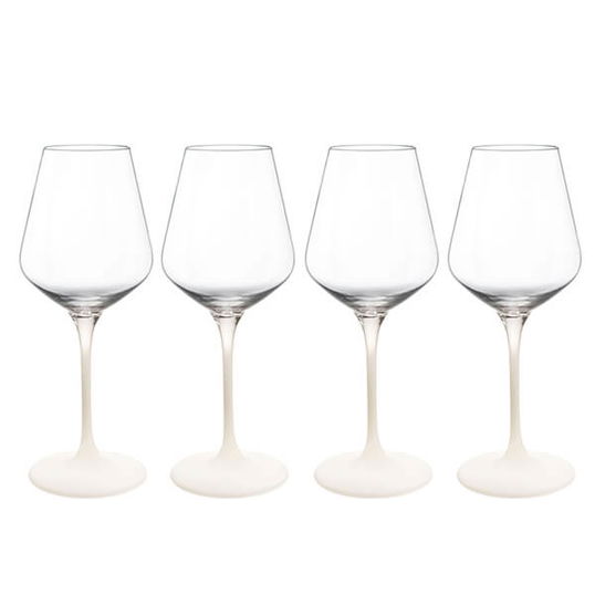 Villeroy & Boch Manufacture Rock Blanc Set of 4 White Wine Goblets