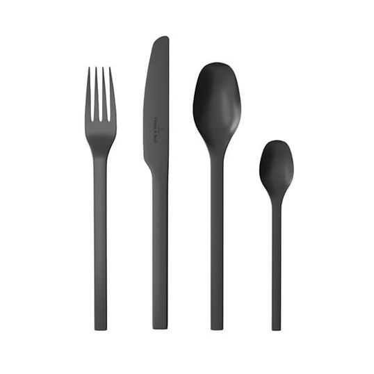 Villeroy & Boch Manufacture Rock Noire 16 Piece Cutlery Set