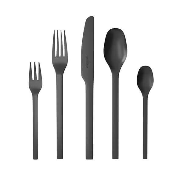 Villeroy & Boch Manufacture Rock Noire 20 Piece Cutlery Set