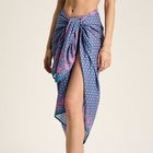 Joules Blue Pink Foulade Thornham Sarong Scarf