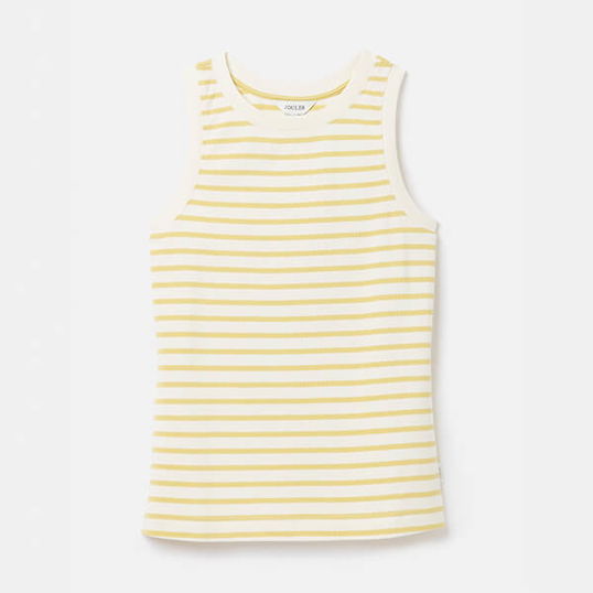 Joules Cream Yellow Stripe Harbour Vest