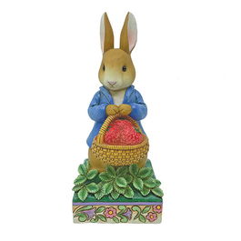 Beatrix Potter by Jim Shore Peter Rabbit with Basket of Strawberries Figurine
