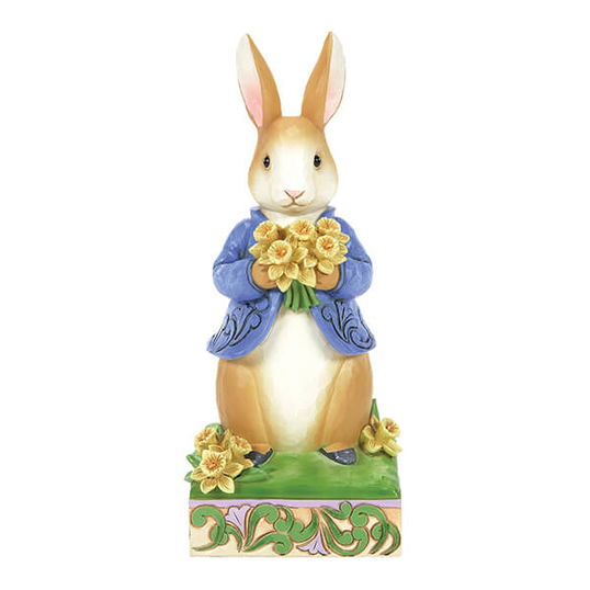 Beatrix Potter by Jim Shore Peter Rabbit Delightful Daffodils Figurine