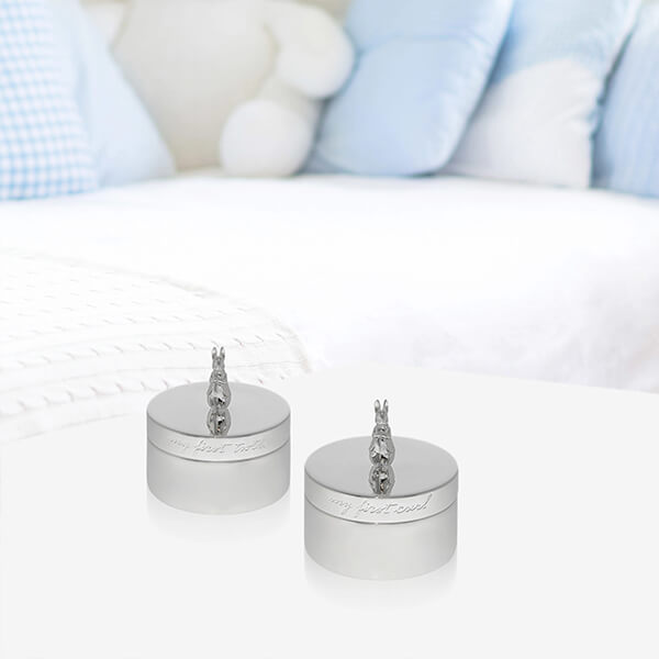 Beatrix Potter Silver Plated First Tooth & Curl Boxes