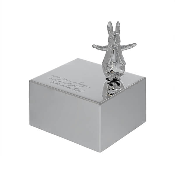 Beatrix Potter Silver Plated Peter Rabbit Music Box