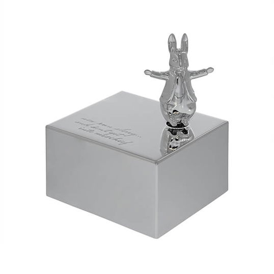 Beatrix Potter Silver Plated Peter Rabbit Music Box