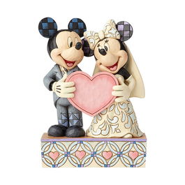 Disney Traditions by Jim Shore Two Souls, One Heart Mickey and Minnie Mouse Figurine