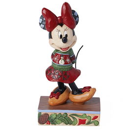 Disney Traditions by Jim Shore Holiday Ready Minnie Mouse Figurine