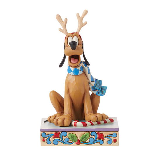 Disney Traditions by Jim Shore Dashing Rein-dog Pluto Figurine