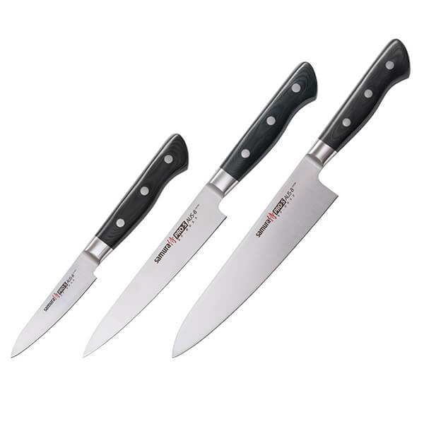 Samura PRO-S Set of 3 Kitchen Knives in a Gift Box