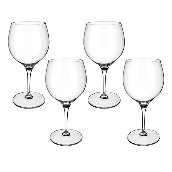 Villeroy & Boch Maxima Set of 4 Burgundy Goblets