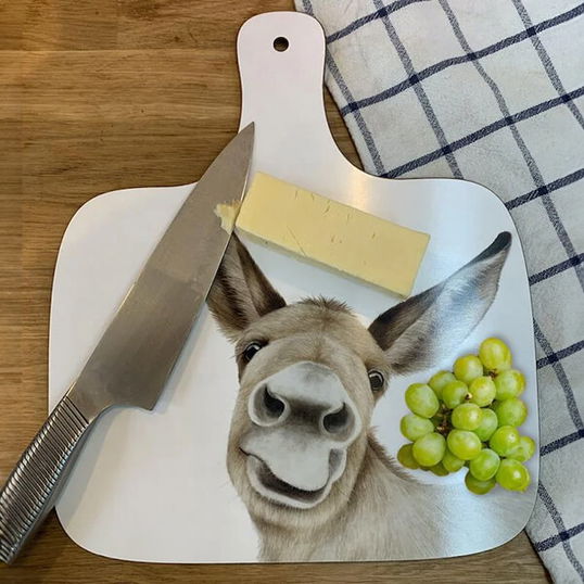 Lucy`s Farm Wonkey Donkey Design Large Chopping Board