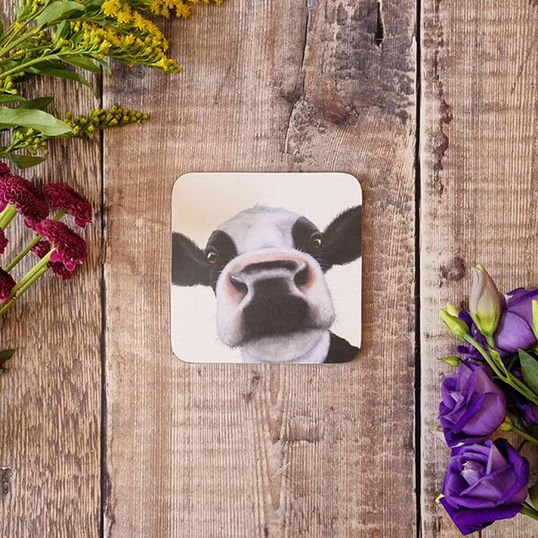 Lucy`s Farm Silly Moo Melamine Coaster