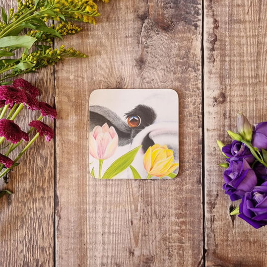 Lucy`s Farm Tulip Moo Melamine Coaster