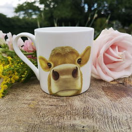 Lucy's Farm Jersey Moo Cow Large Mug