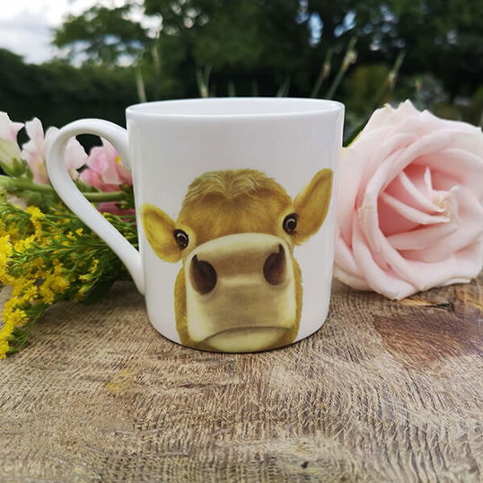 Lucy`s Farm Jersey Moo Cow Large Mug