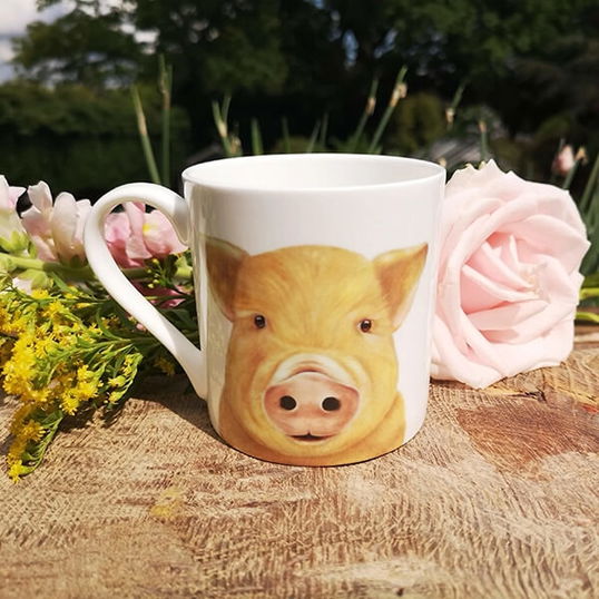 Lucy`s Farm Wilbur the Pig Large Mug
