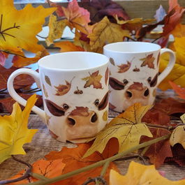 Lucy's Farm Autumn Moo Cow Regular Mug