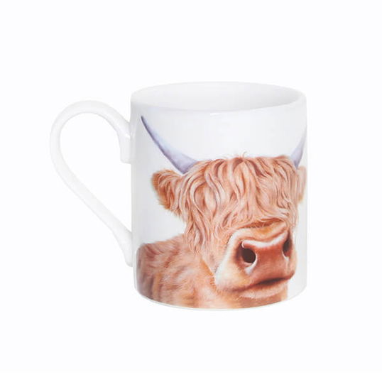 Lucy`s Farm Hairy Highland Moo Cow Regular Mug