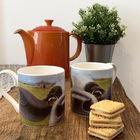 Lucy`s Farm Moo Selfie at St Aldhelms Chapel Cow Regular Mug