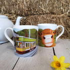 Lucy`s Farm Moo Selfie at Seaton Devon Cow Regular Mug