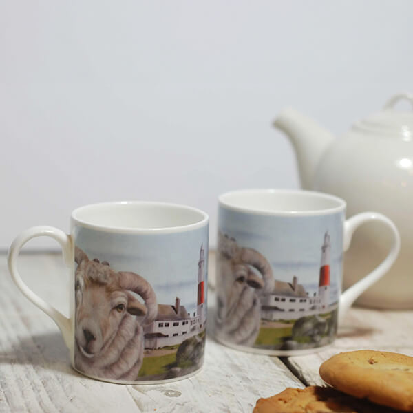 Lucy's Farm Sheep Selfie on Portland Regular Mug
